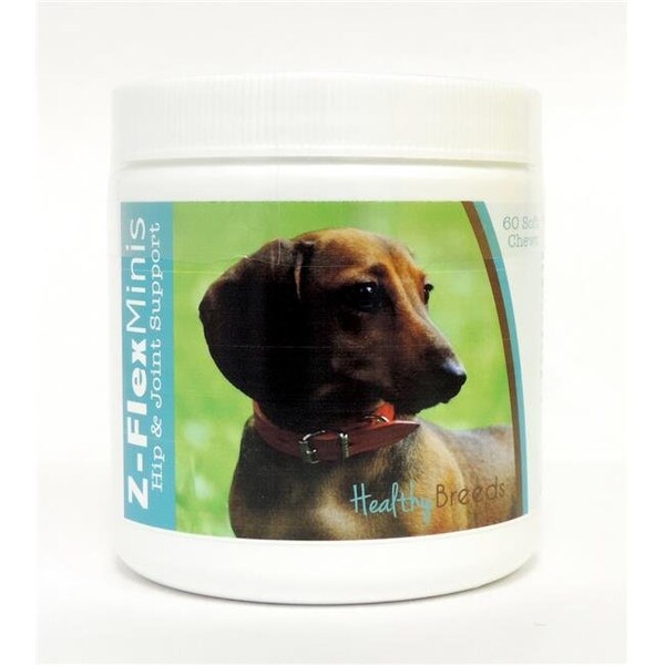 Healthy Breeds Healthy Breeds 840235105848 Dachshund Z-Flex Minis Hip & Joint Support Soft Chews; 60 Count 840235105848 - main